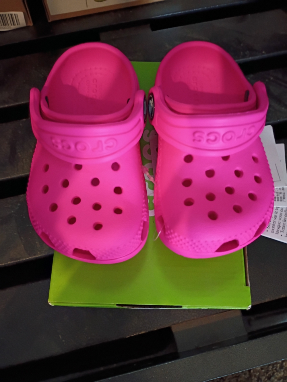 CROCS Kids Classic Clog in Hot Pink